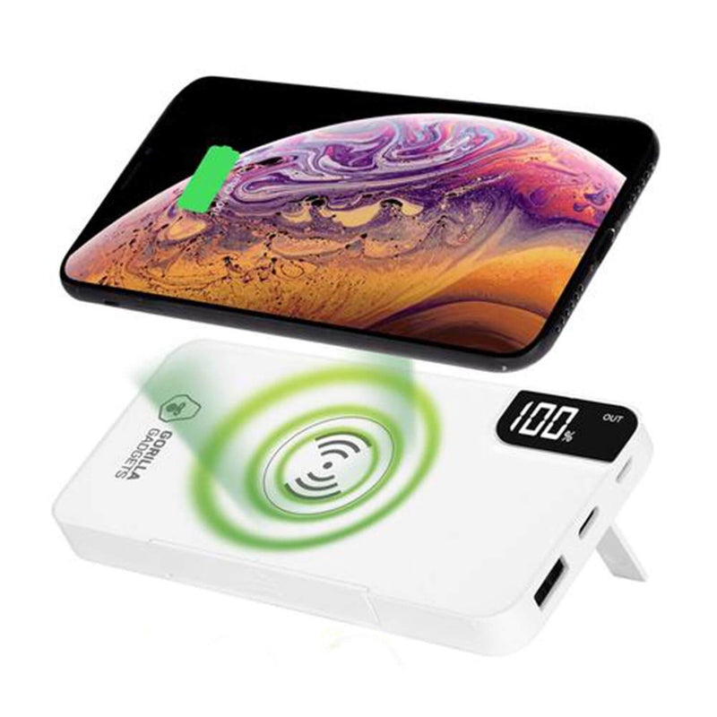 10000mAh Wireless Charger Power Bank with Kickstand - Gorilla Gadgets