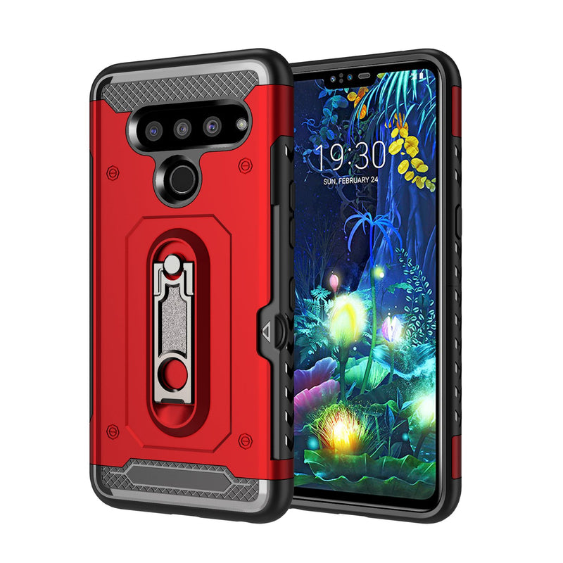 LG V50 Armor Case with Card Slot and Kickstand