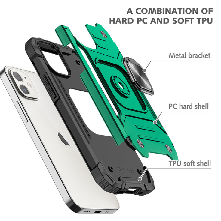 iPhone 12 /12 Pro Case - Heavy-Duty, Ring Holder