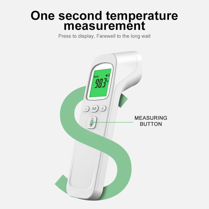 Handheld Infrared Forehead Thermometer Reader With Alarm & Memory Function