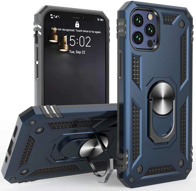 iPhone 12 Pro Max Case - Heavy-Duty, Ring Holder