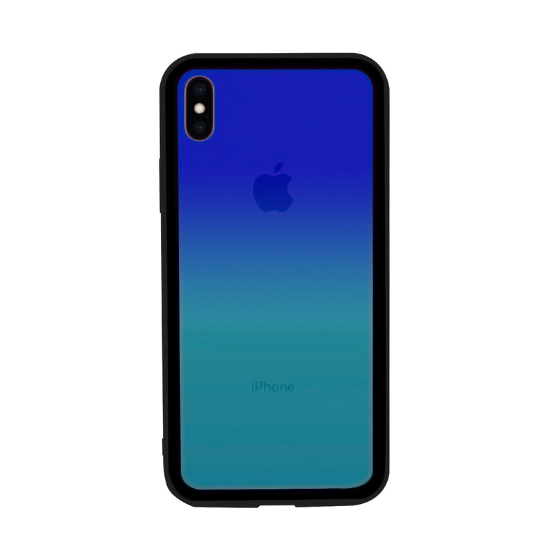 iPhone XS Max Case - Color Gradient Tempered Glass Back