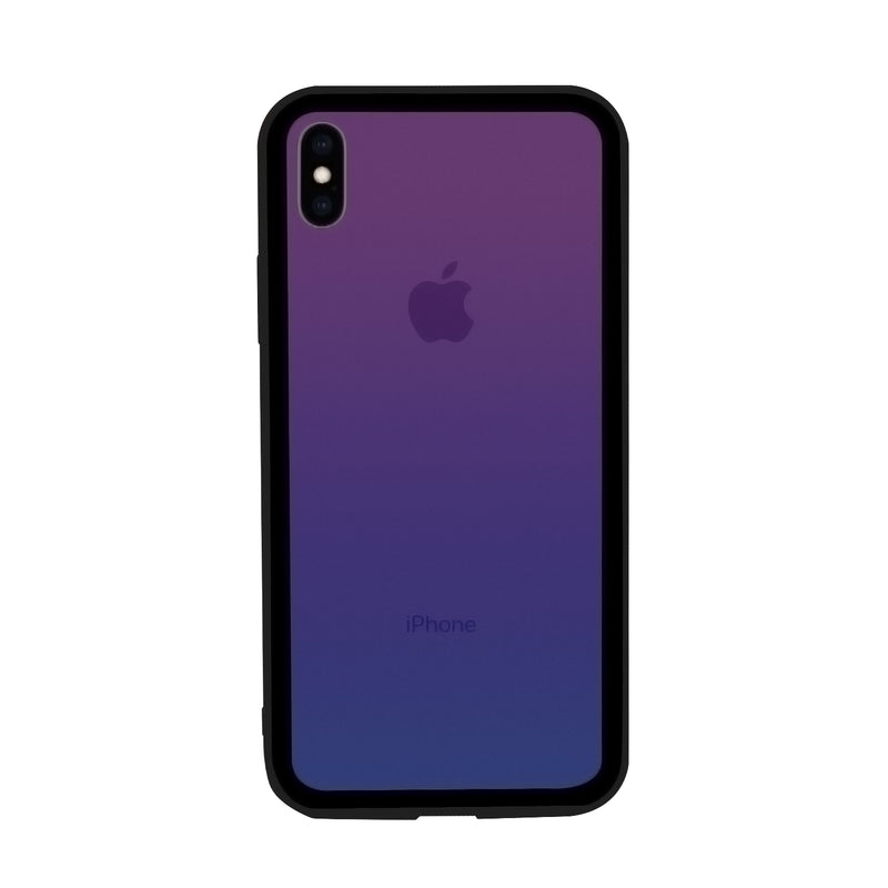 iPhone XS Max Case - Color Gradient Tempered Glass Back