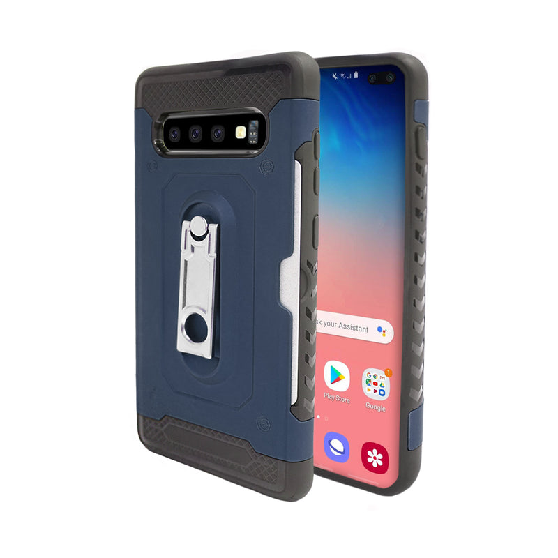 Samsung Galaxy S10+ Case - Heavy-Duty, Card Slot, Kickstand