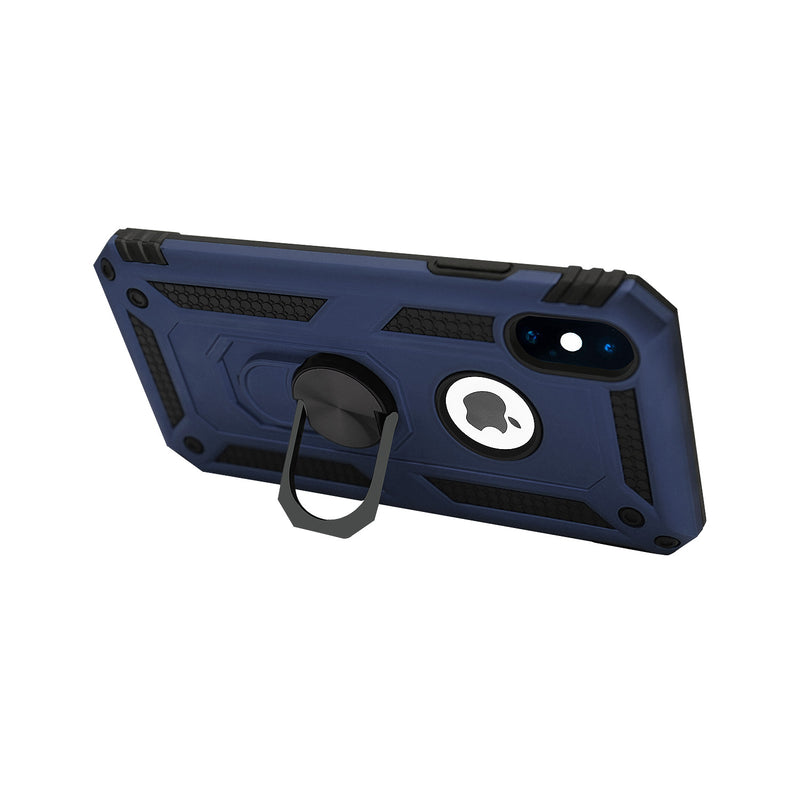 iPhone X /XS Case - Heavy-Duty, Ring Holder