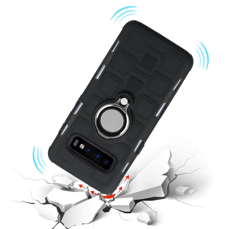 Samsung Galaxy S10 Plus Holster Case with Magnetic Metal Ring - Gorilla Gadgets