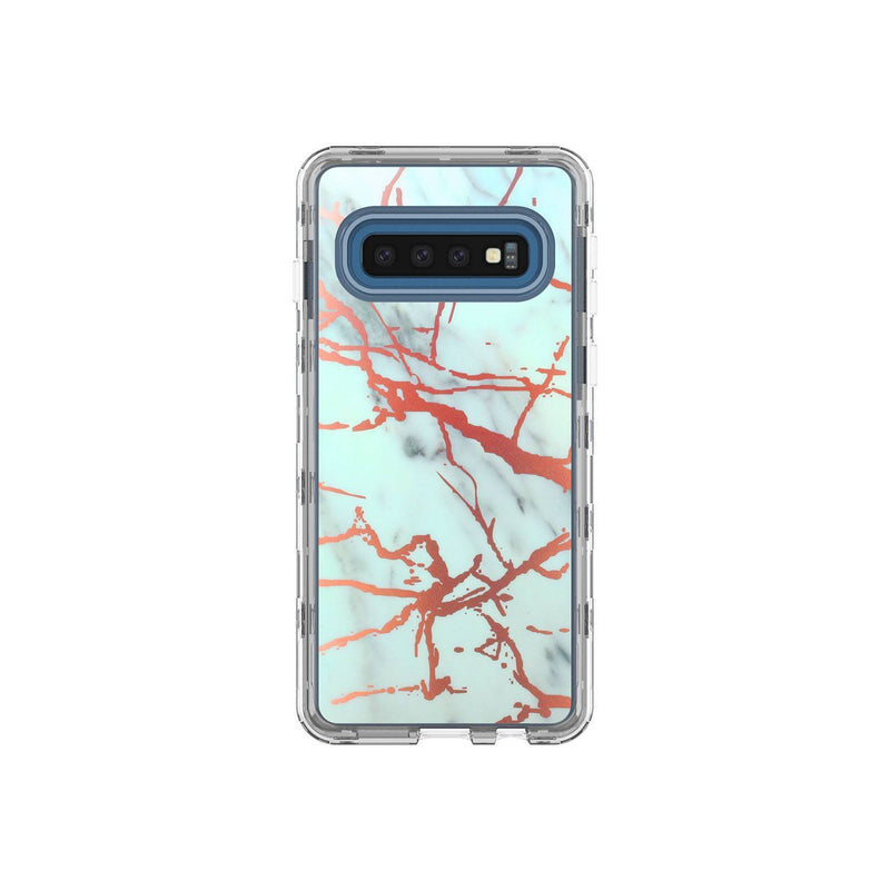 Samsung Galaxy S10 Marble Pattern Hybrid Case - Gorilla Gadgets