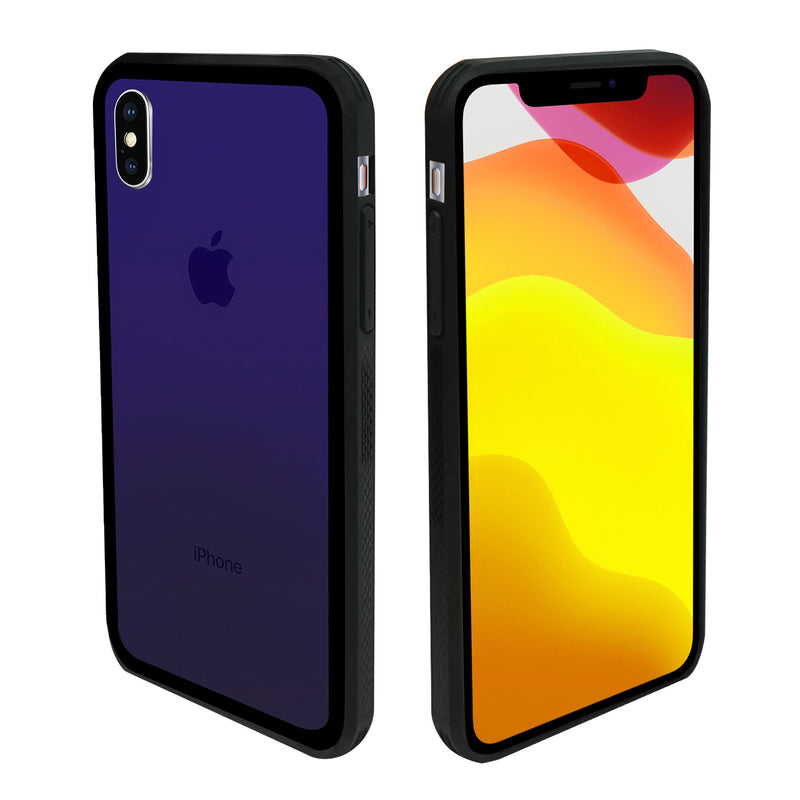 iPhone XS Max Case - Color Gradient Tempered Glass Back