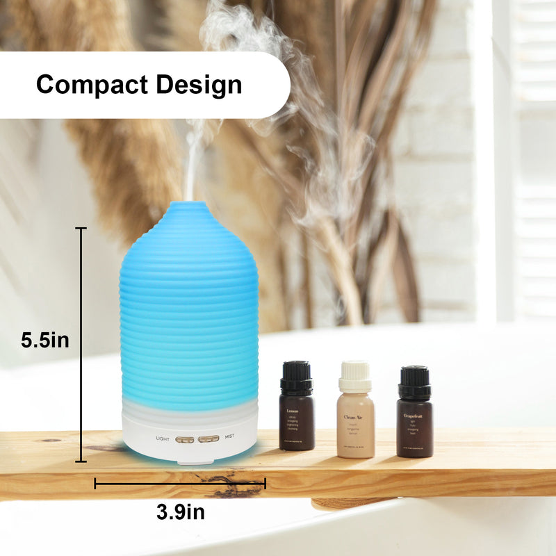 Aromatherapy Humidifier & Essential Oil Diffuser - 7 LED Color Lights