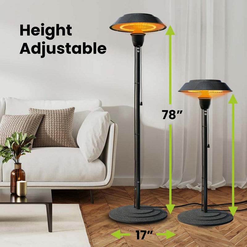 height adjustable heater