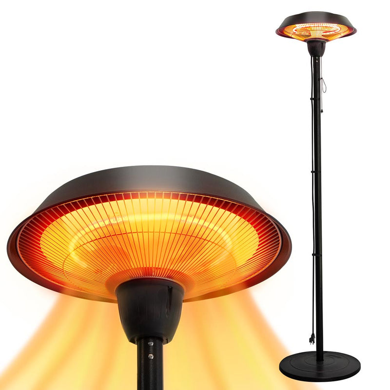 Black Electric Heater - Freestanding