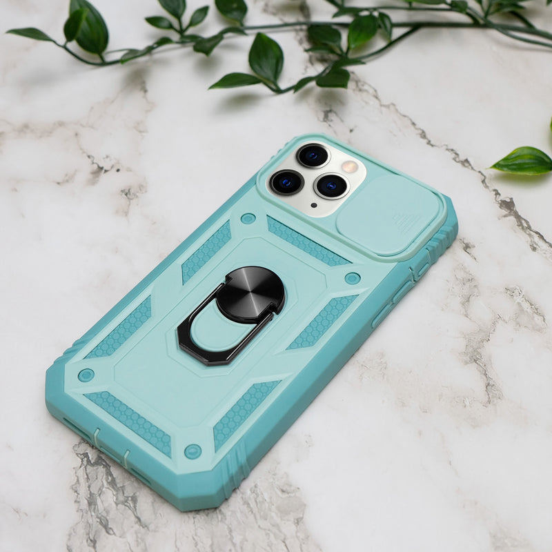 iPhone 11 Pro Case - Heavy-Duty, Ring Holder, Camera Cover