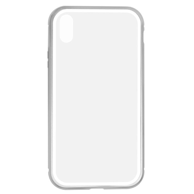 iPhone XS Max Case -  Magnetic Frame, Tempered Glass Back