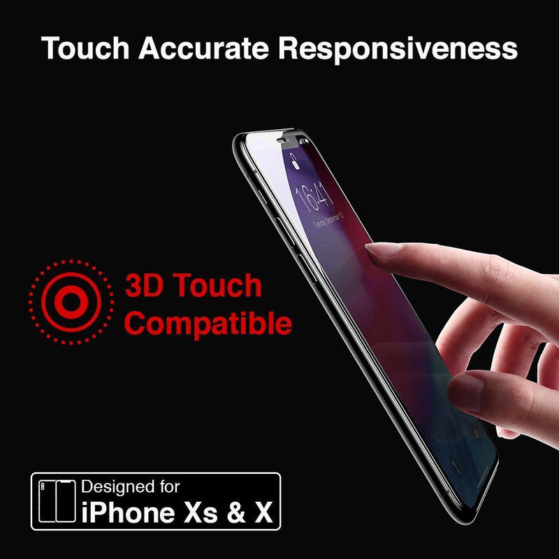 2-Pack iPhone Xs Max Full Coverage Tempered Glass Screen Protector (Clear) - Gorilla Gadgets