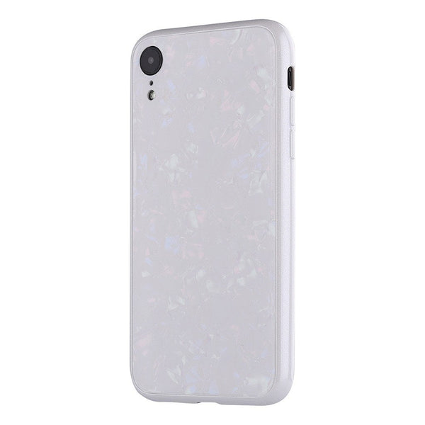 iPhone XR Marble Pattern 9H Tempered Glass Case - Gorilla Gadgets