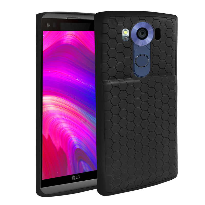 LG V10 Case - Honeycomb Pattern, Compatible with Extended Battery