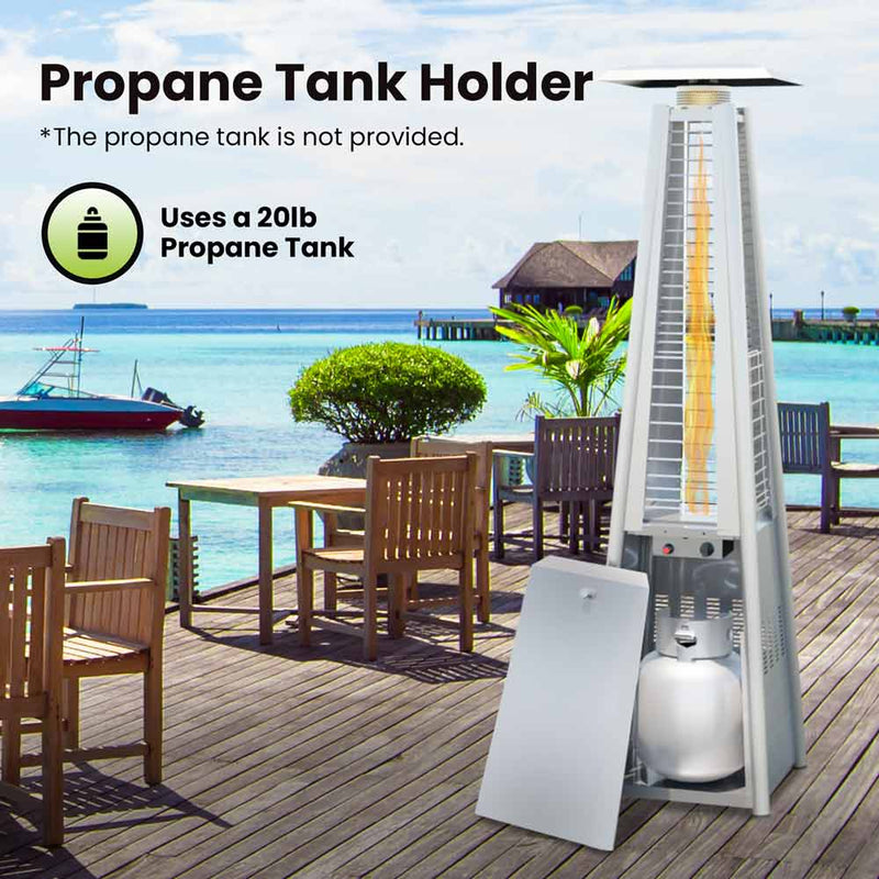 Pyramid Propane Heater - Stainless Steel, 48,000 BTU’s - Gorilla Gadgets