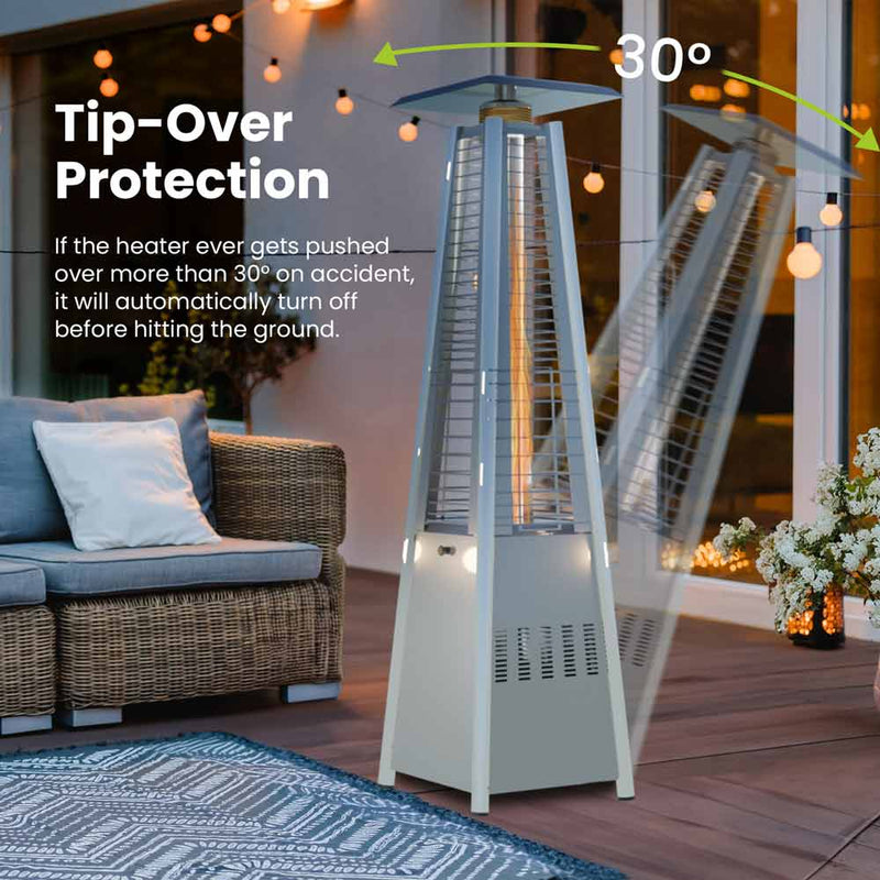 Pyramid Propane Heater - Stainless Steel, 48,000 BTU’s - Gorilla Gadgets