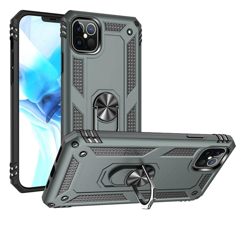 iPhone 12 Pro Max Case - Heavy-Duty, Ring Holder