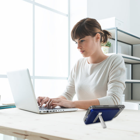 Girl working on a laptop