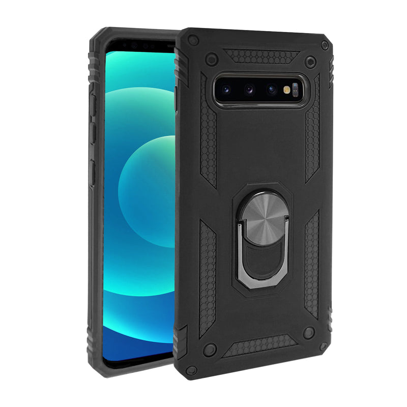 Samsung Galaxy S10+ Case - Heavy-Duty, Ring Holder