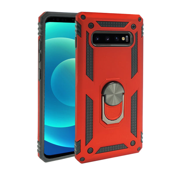 Samsung Galaxy S10+ Case - Heavy-Duty, Ring Holder