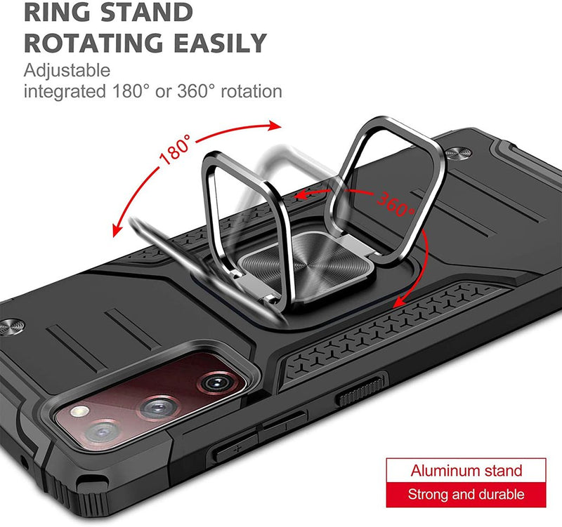 Samsung Galaxy S20 FE 5G Case - Heavy-Duty, Ring Holder