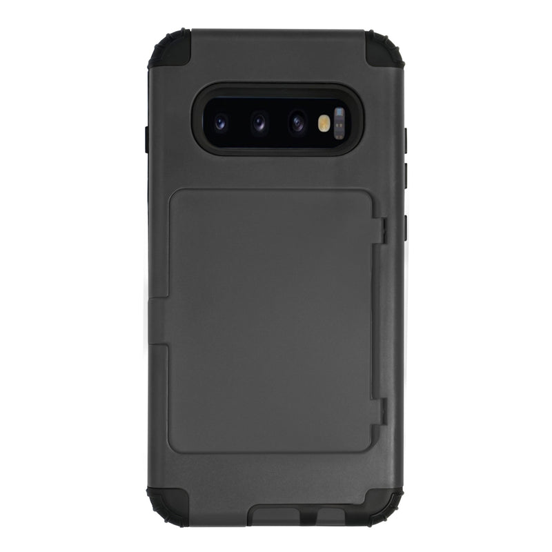 Samsung Galaxy S10+ Case - Tough Defender, Card Slot, Mirror