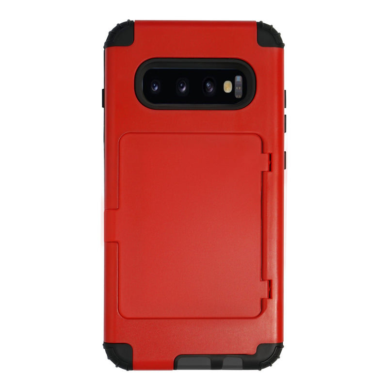 Samsung Galaxy S10+ Case - Tough Defender, Card Slot, Mirror