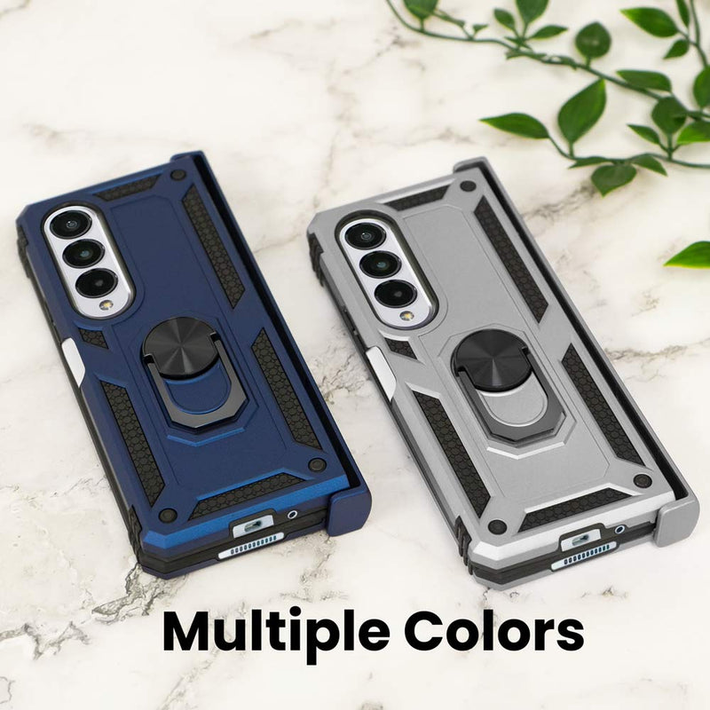 Samsung Galaxy Z Fold4 Case, Heavy-Duty and Ring Holder