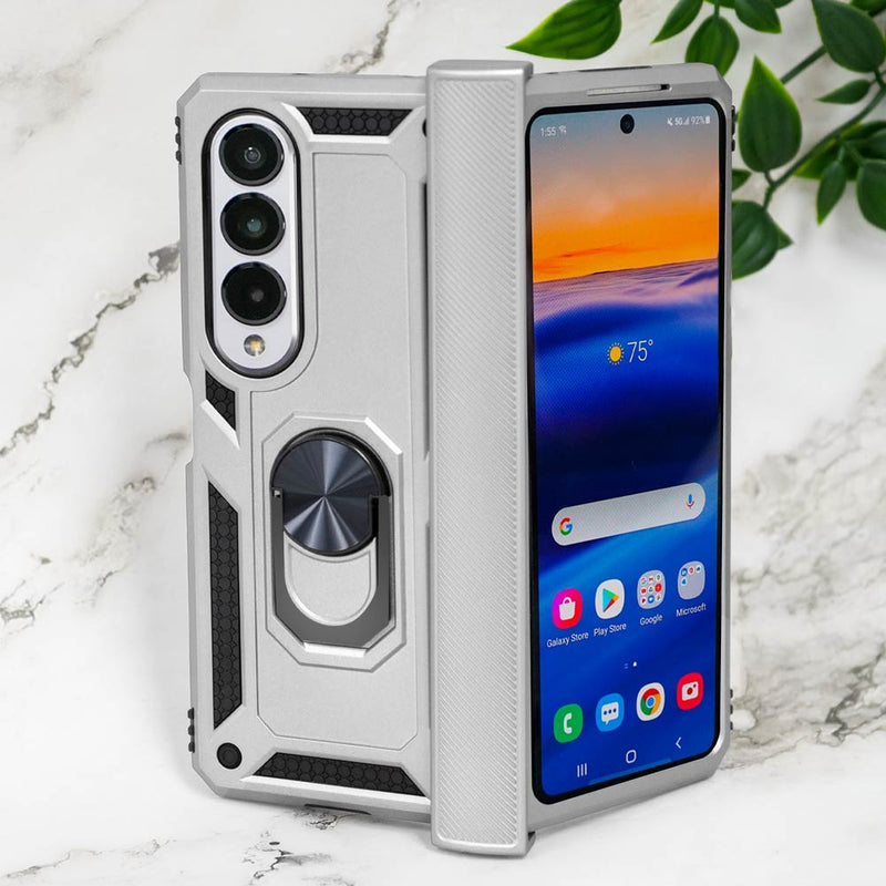 Samsung Galaxy Z Fold4 Case, Heavy-Duty and Ring Holder