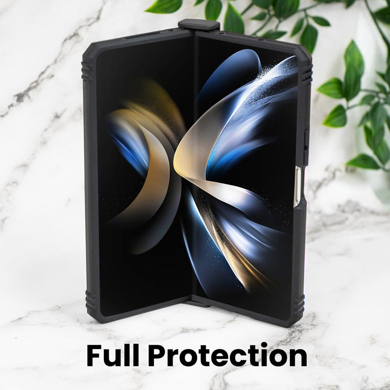 Samsung Galaxy Z Fold4 Case, Heavy-Duty and Ring Holder