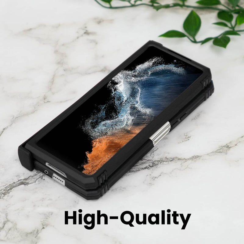 Samsung Galaxy Z Fold4 Case, Heavy-Duty and Ring Holder