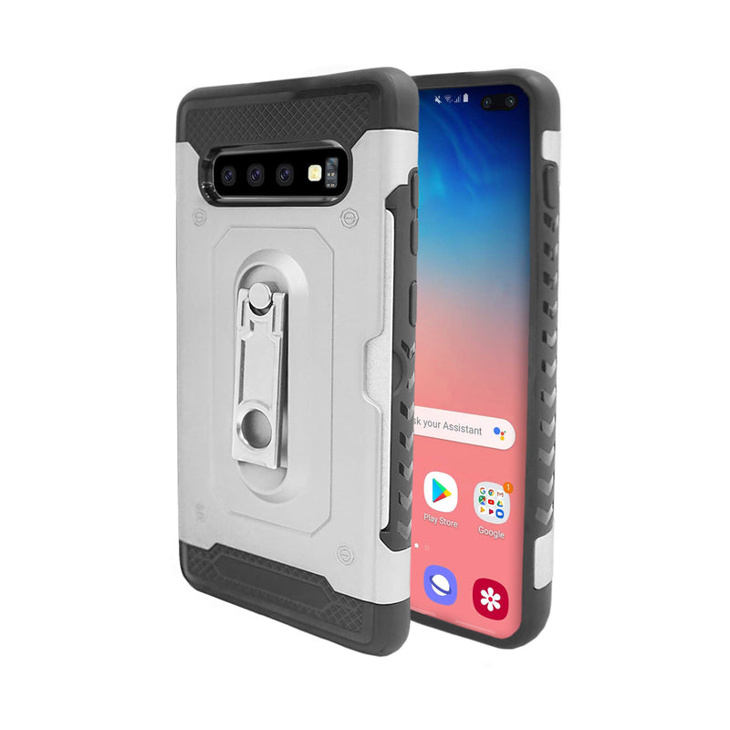 Samsung Galaxy S10+ Case - Heavy-Duty, Card Slot, Kickstand