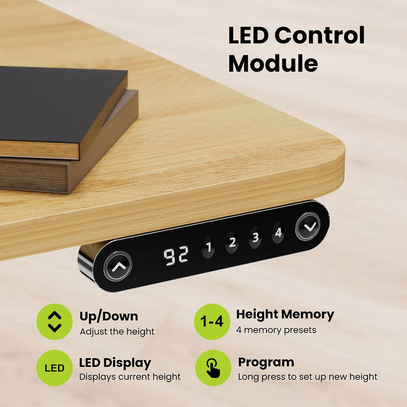 Electric Height Adjustable Standing Desk | 60x24 in