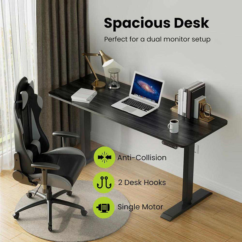 Electric Height Adjustable Standing Desk | 60x24 in