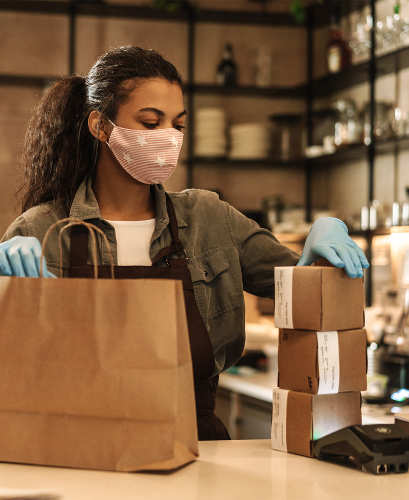 Woman Bagging Products